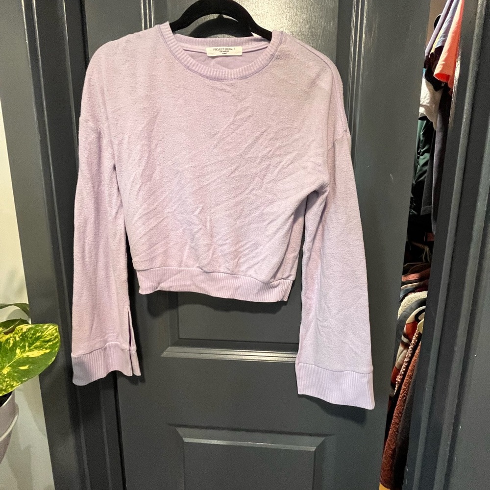 Free people light weight sweater wide sleeves